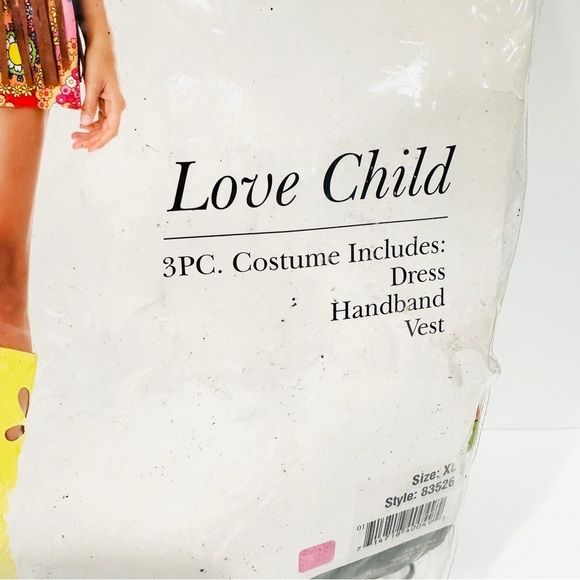 Leg Avenue Love Child (Hippie) 5pc Women's Halloween Cosplay Costume - Picture 11 of 12